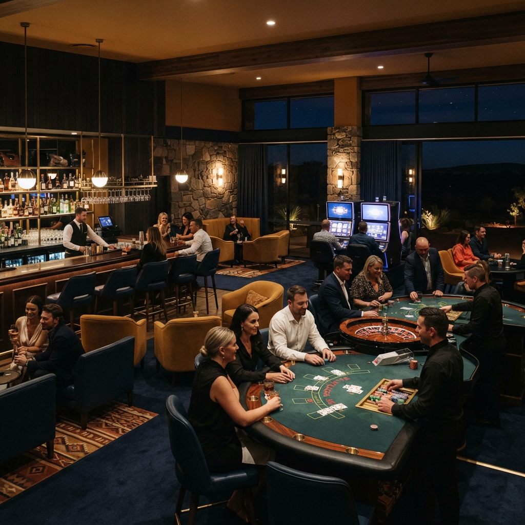 Golden Outback Resort adults-only casino interior